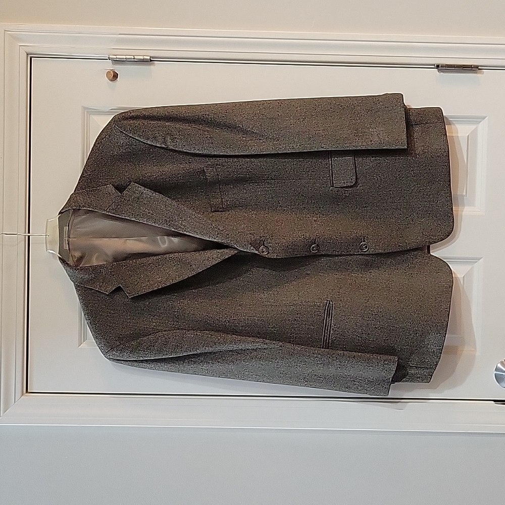 Stafford wool tweed blazer.